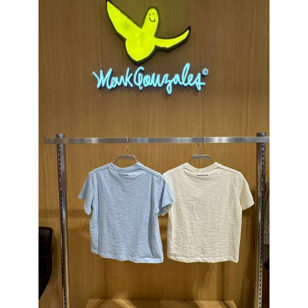 [閃購 2025.05.09 中午 12:00收單] 2025 韓國  Mark Gonzales 小飛人貓咪竹節棉上衣-細節圖4