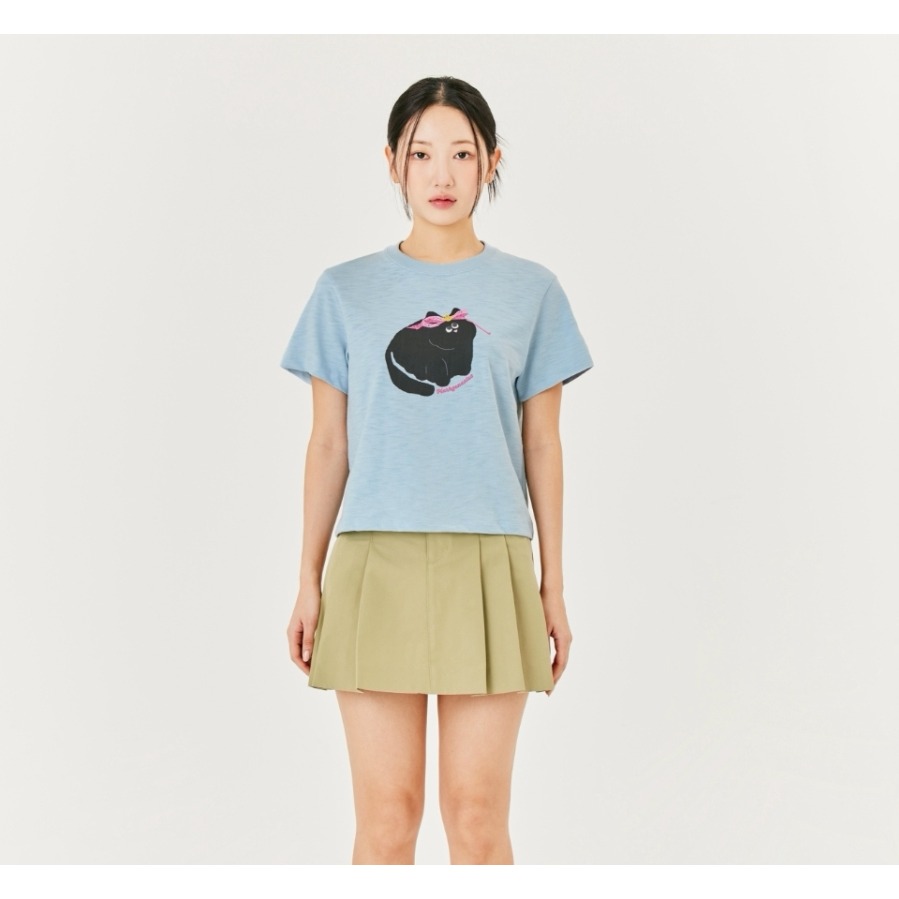 [閃購 2025.05.09 中午 12:00收單] 2025 韓國  Mark Gonzales 小飛人貓咪竹節棉上衣-細節圖9