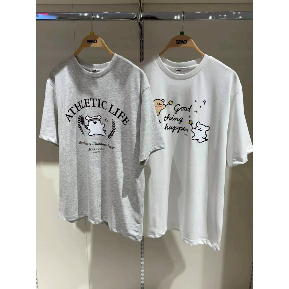 [預購 每周日中午 12:00收單] 2025 韓國  SPAO X 線條小狗聯名設計上衣-細節圖3