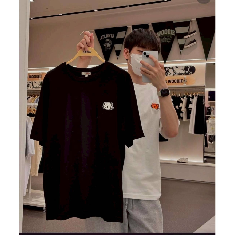 [限時限量特惠][預購 2025.05.19 中午 12:00收單] 2025 打折款~SPAO 躺胖虎黑白上衣 1+1-細節圖7