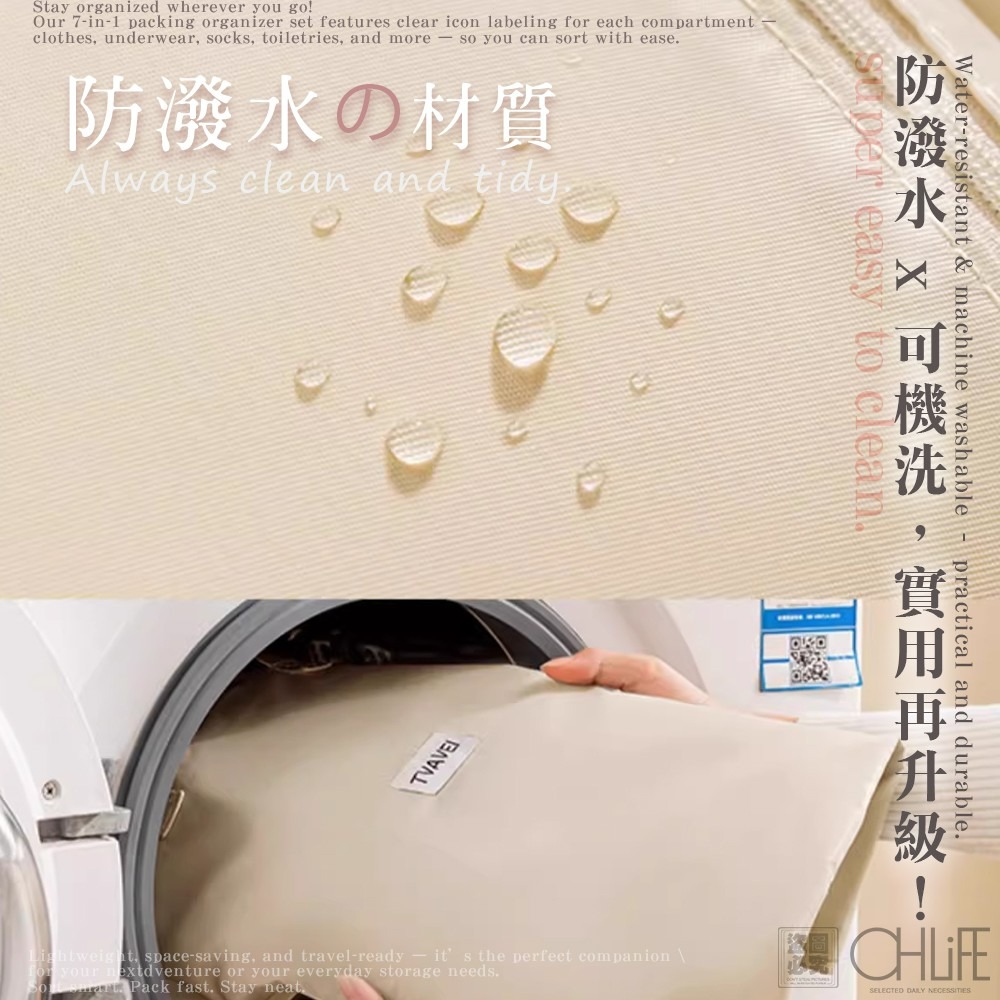 [預購 每周日中午 12:00收單] 2025 各國生活百貨 CHLIFE多功能掛式衣物袋-細節圖4