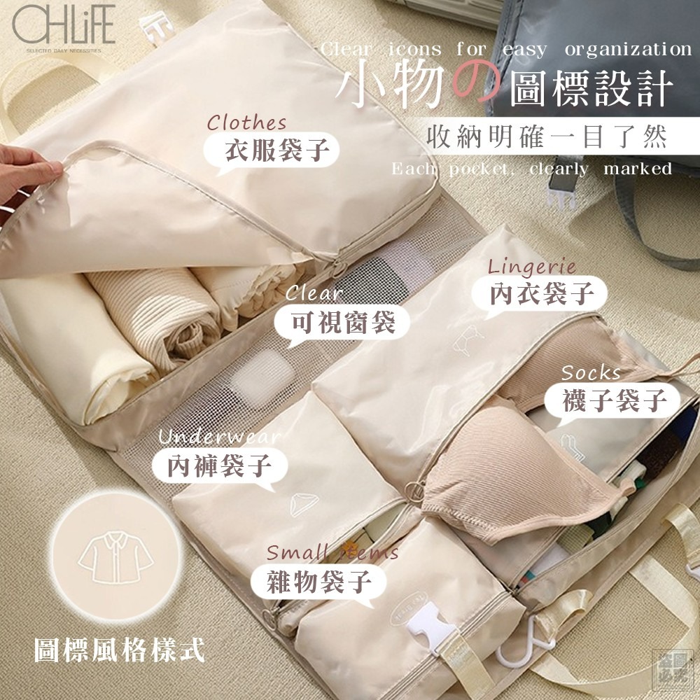 [預購 每周日中午 12:00收單] 2025 各國生活百貨 CHLIFE多功能掛式衣物袋-細節圖5