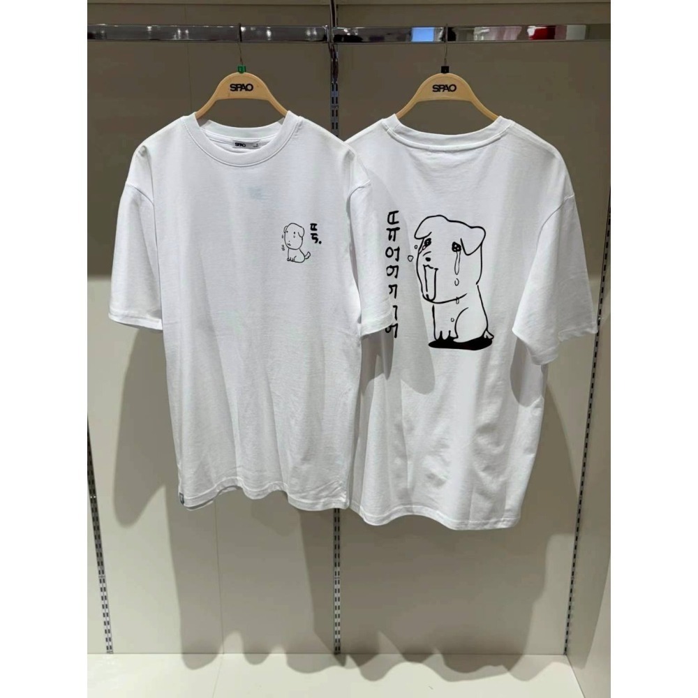 [預購 每周日中午 12:00收單] 2025 韓國 SPAO GANADI聯名系列短袖上衣-細節圖3