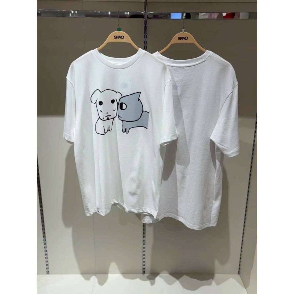 [預購 每周日中午 12:00收單] 2025 韓國 SPAO GANADI聯名系列短袖上衣-細節圖4