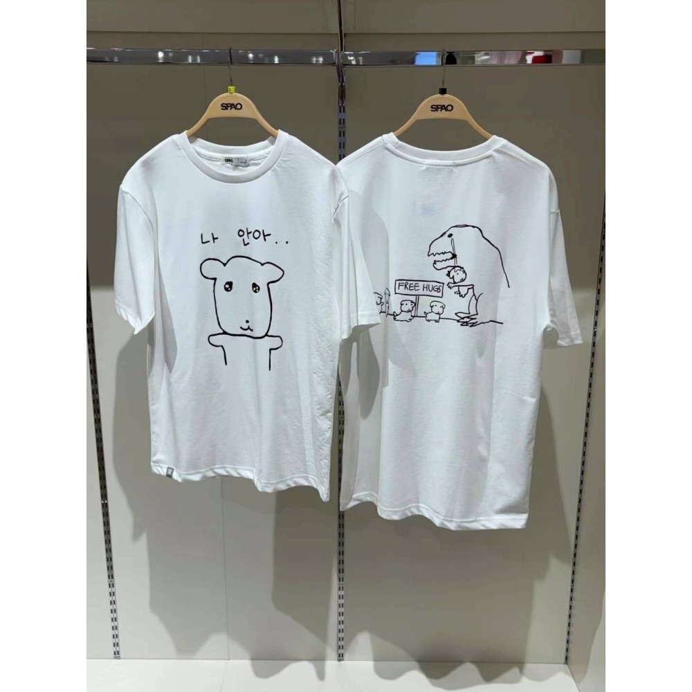 [預購 每周日中午 12:00收單] 2025 韓國 SPAO GANADI聯名系列短袖上衣-細節圖5