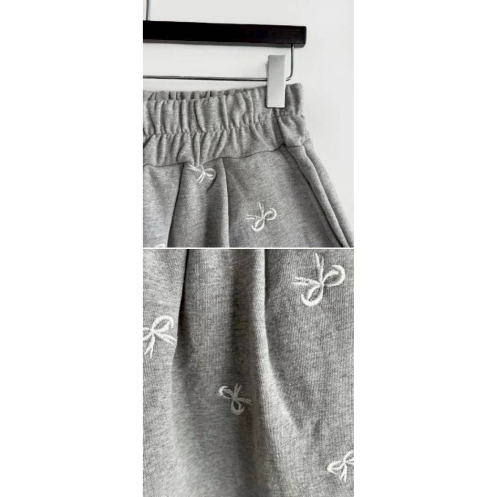 [預購 每周日中午 12:00收單] 2025 韓國 春夏女裝 蝴蝶結刺繡短褲-細節圖8