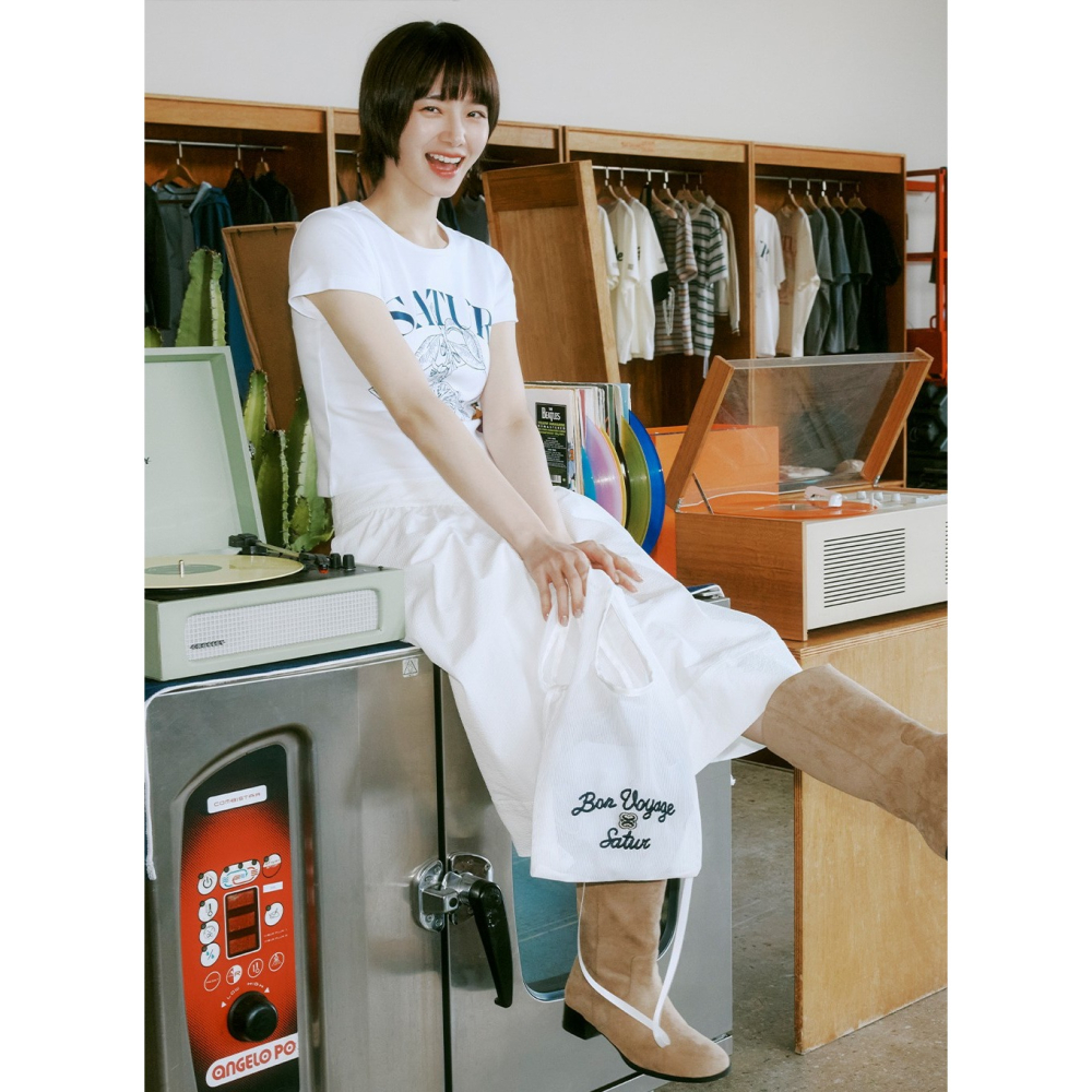 [韓國特惠ing][預購 每周日中午 12:00收單] 2025 韓國潮牌 SATUR 朴圭瑛代言 女款水果上衣-細節圖5