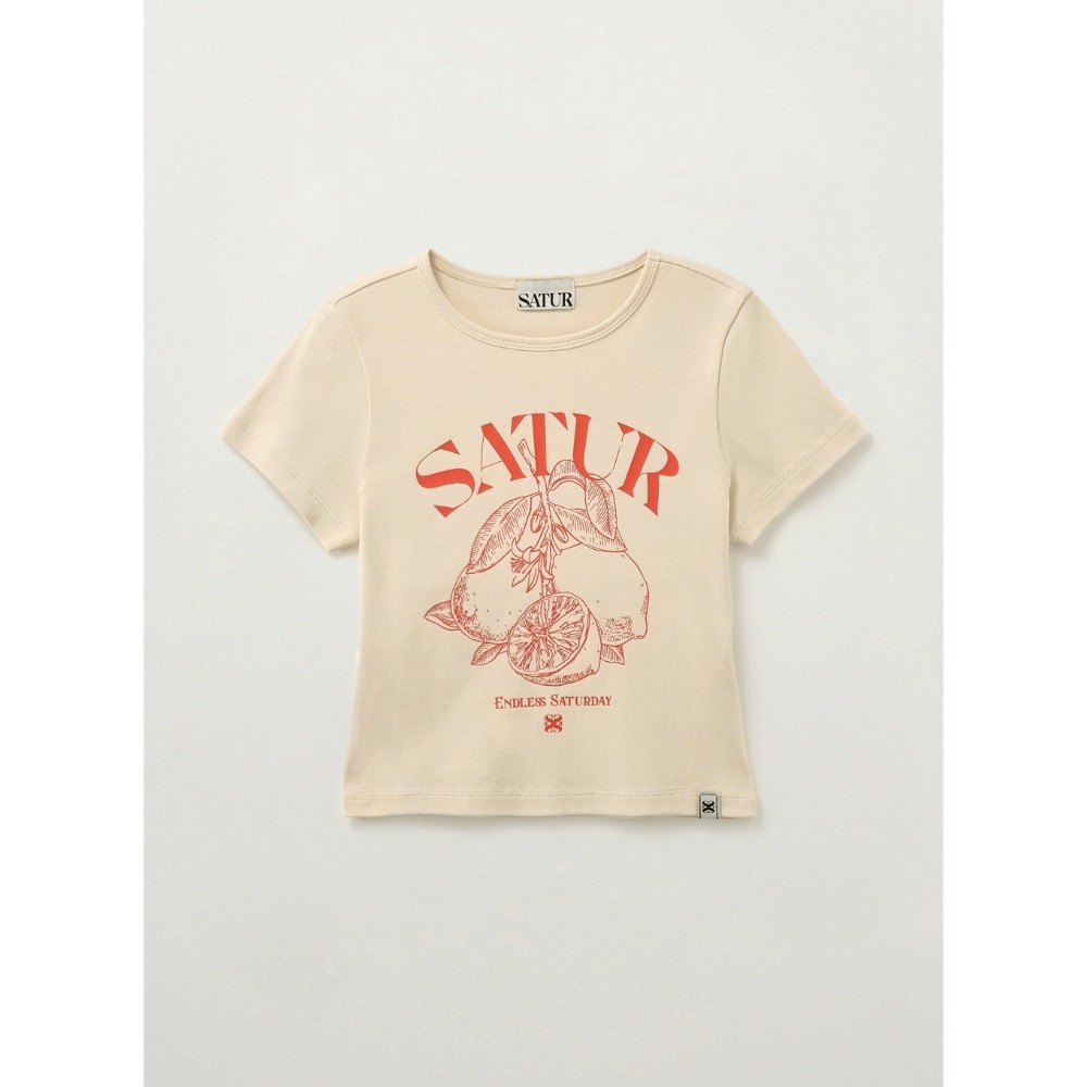 [韓國特惠ing][預購 每周日中午 12:00收單] 2025 韓國潮牌 SATUR 朴圭瑛代言 女款水果上衣-規格圖5