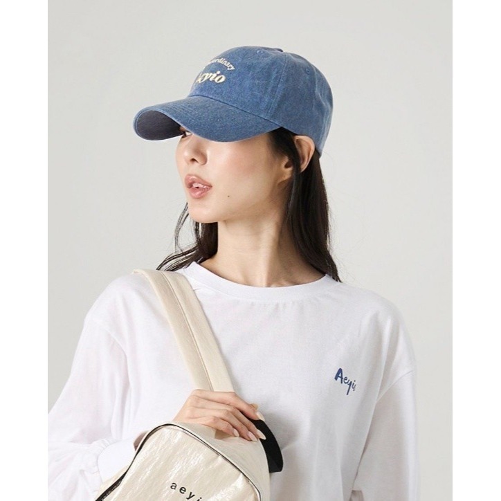 [現貨 兩頂  快搶!!]  韓國小眾品牌  金泰希戴 AEYIO經典LOGO棒球帽