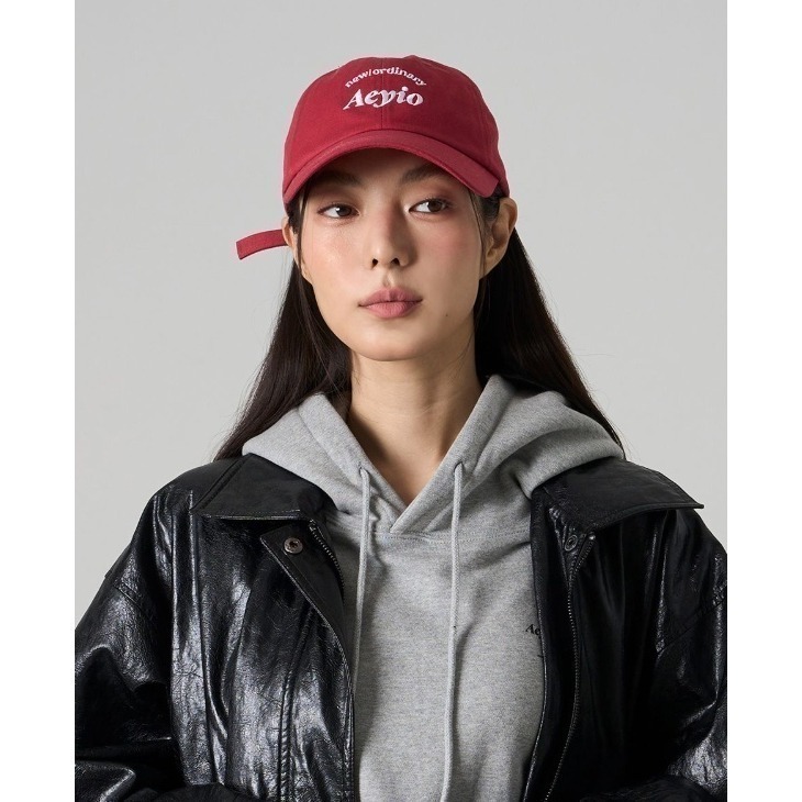 [現貨 兩頂  快搶!!]  韓國小眾品牌  金泰希戴 AEYIO經典LOGO棒球帽-細節圖7