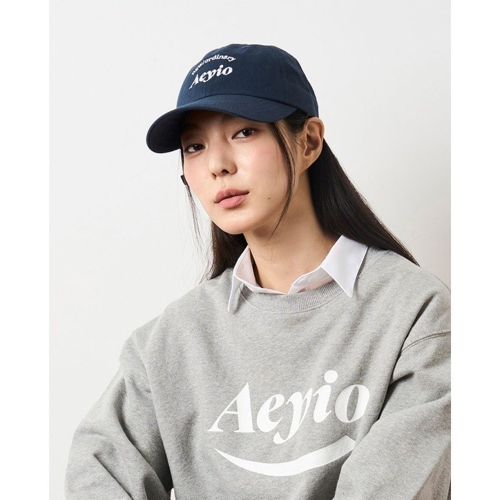 [現貨 兩頂  快搶!!]  韓國小眾品牌  金泰希戴 AEYIO經典LOGO棒球帽-細節圖3