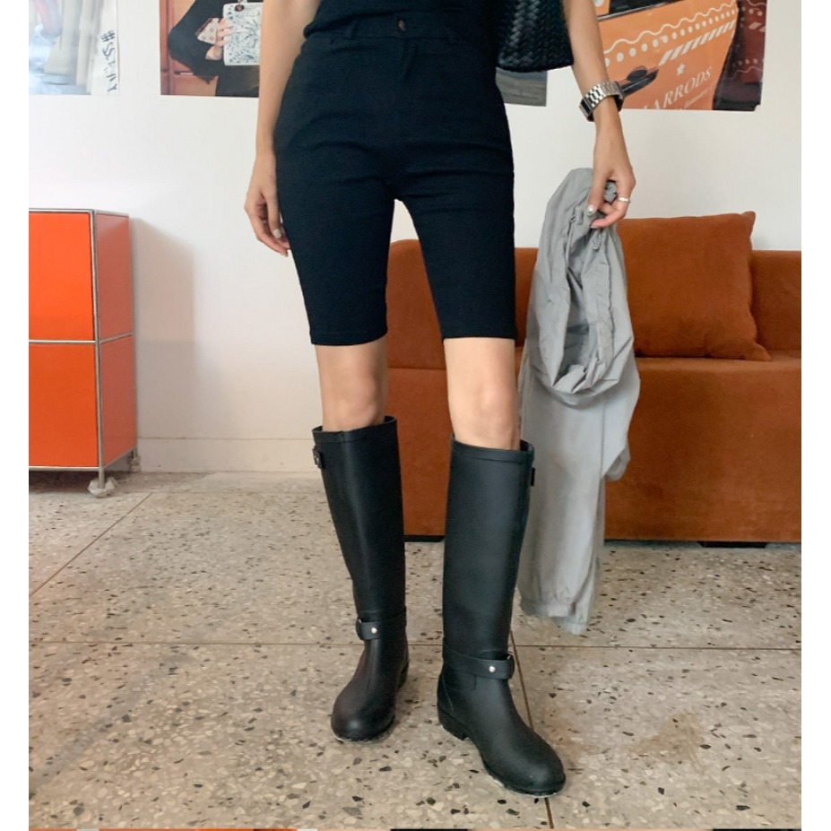 [預購 每周日中午 12:00收單] 2025 韓國 deepny 時尚  雙環扣長筒雨靴-細節圖2