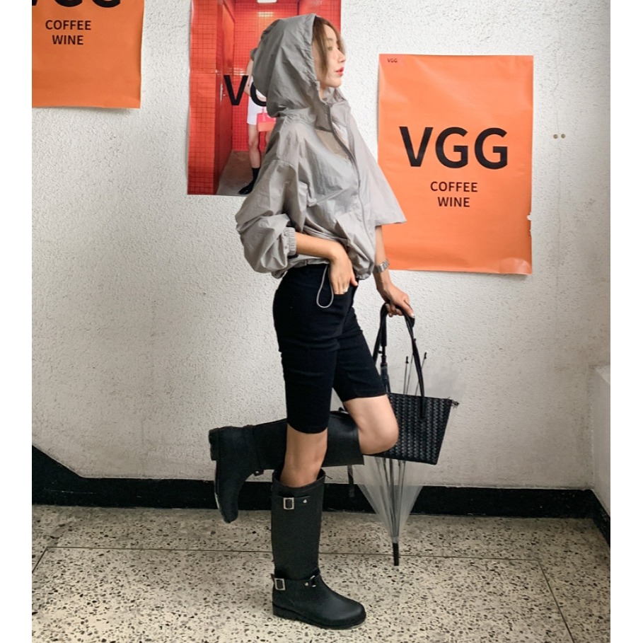 [預購 每周日中午 12:00收單] 2025 韓國 deepny 時尚  雙環扣長筒雨靴-細節圖5