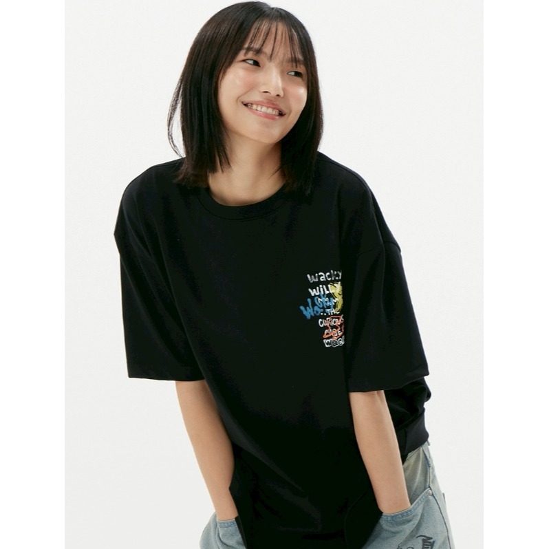 [打折款] [ 2025.07.14 中午12:00收單]2025 韓國 WACKY WILLY 火炬人塗鴉設計上衣-細節圖6