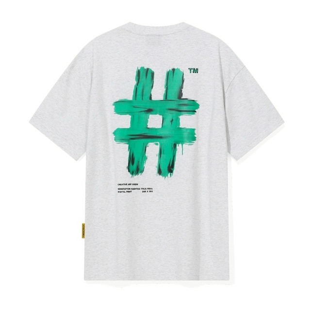 [韓國季末打折款][預購 每周日中午 12:00收單] 2025 韓國 BEENTRILL 中性款 油漆logo設計上衣-細節圖4