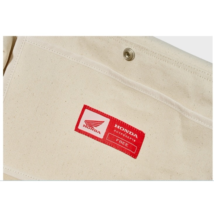 [韓國打折款] [預購 每周日中午 12:00收單] 2025 韓國 HONDA   LOGO 翻蓋帆布包-細節圖7