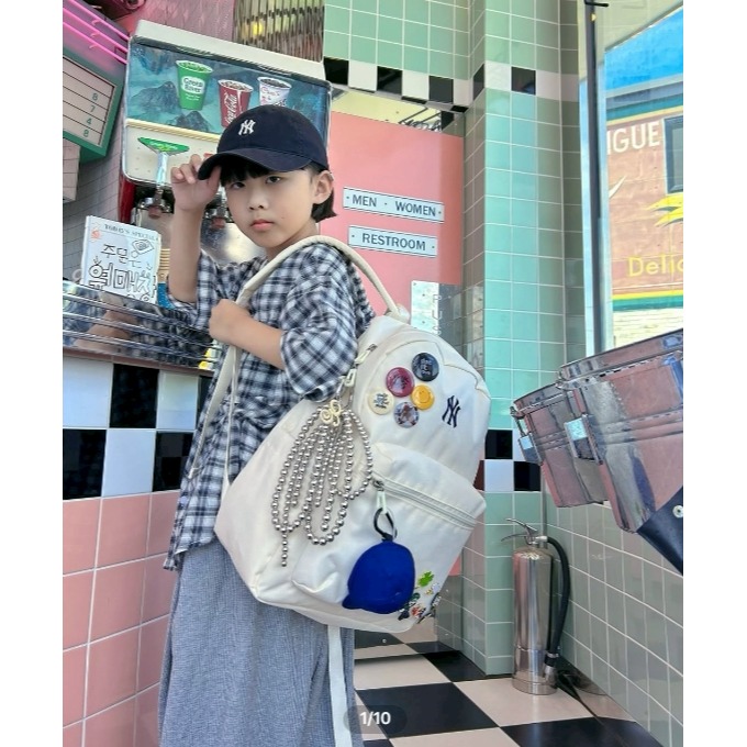 [預購 每周日中午 12:00收單] 2025 韓國 MLB 洋基後背包-細節圖7