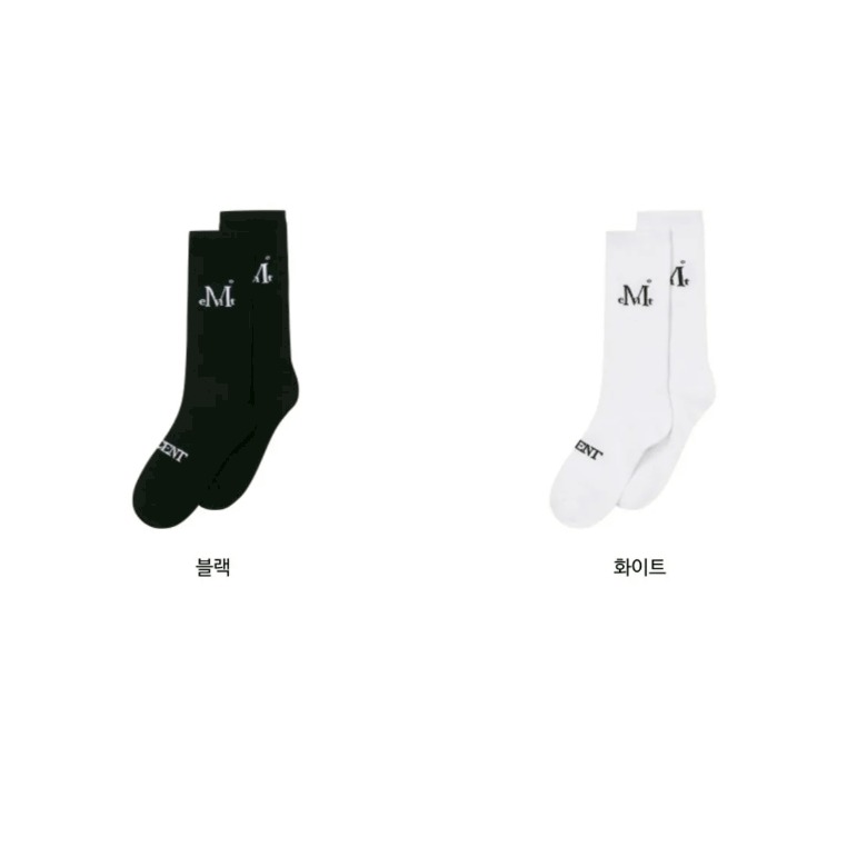 [預購 每周日中午 12:00收單] 2025 韓國 MUCENT 經典LOGO棒球帽+黑色後背包+襪子+項鍊 4件套裝-細節圖6