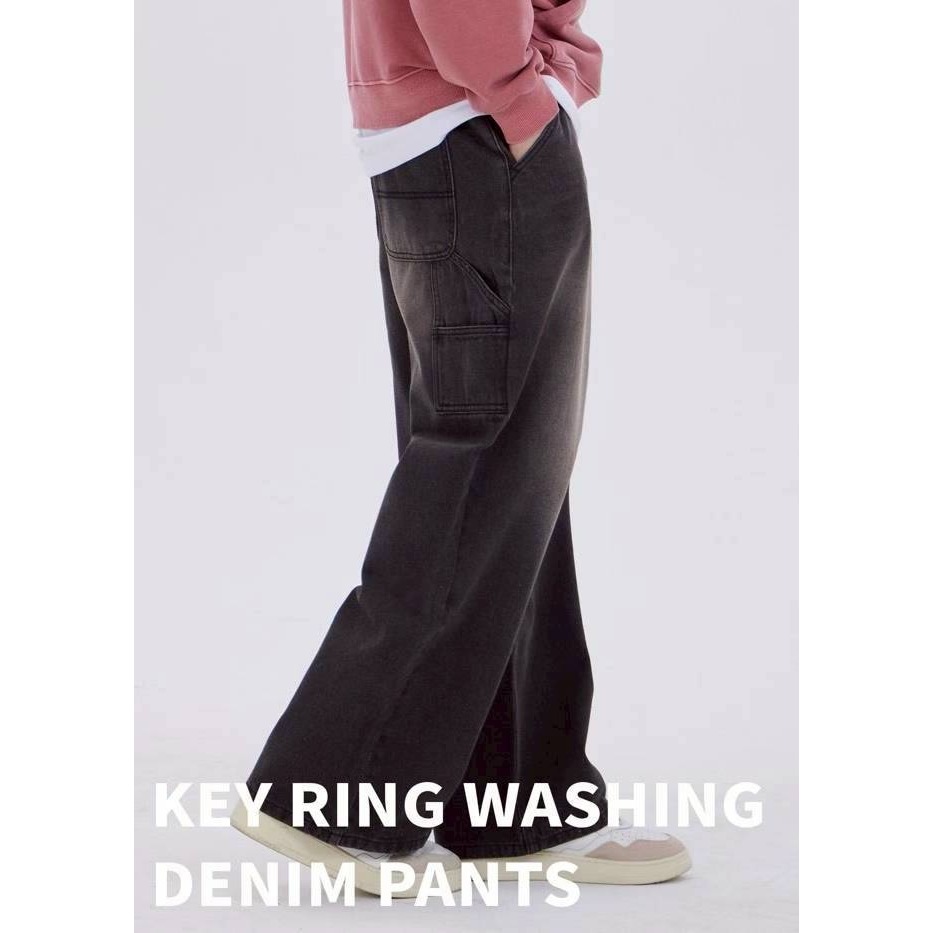 [韓國打折款][預購 每周日中午 12:00收單] 2025 韓國 DYSFUNCT 刷舊設計長褲-細節圖2