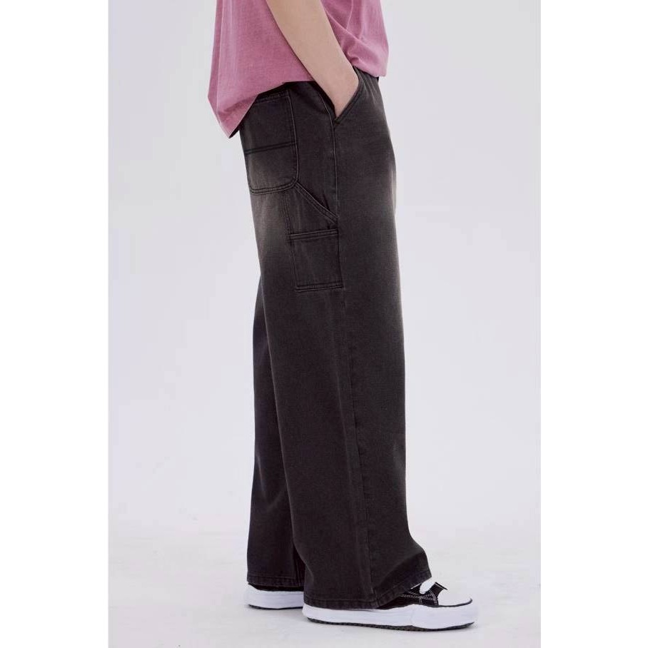 [韓國打折款][預購 每周日中午 12:00收單] 2025 韓國 DYSFUNCT 刷舊設計長褲-細節圖4