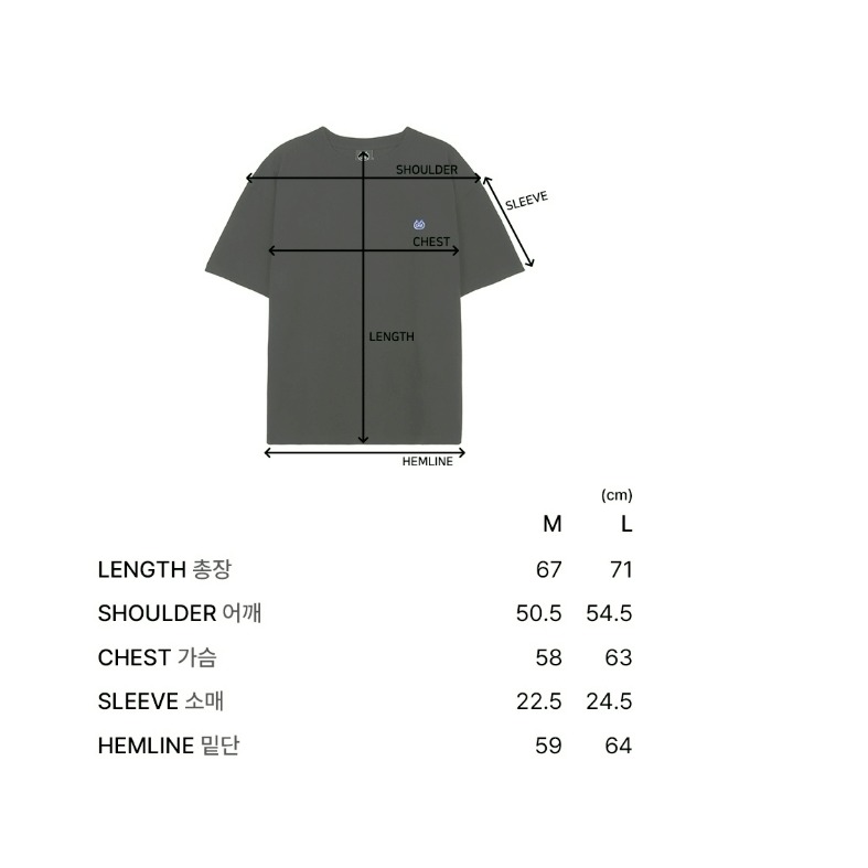 [韓國季末出清][預購 每周日中午 12:00收單] 2025 韓國 韓國潮牌LMR    貓頭LOGO短袖上衣-細節圖4