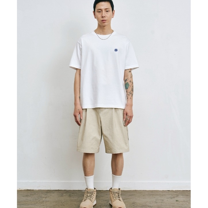 [韓國季末出清][預購 每周日中午 12:00收單] 2025 韓國 韓國潮牌LMR    貓頭LOGO短袖上衣-規格圖5