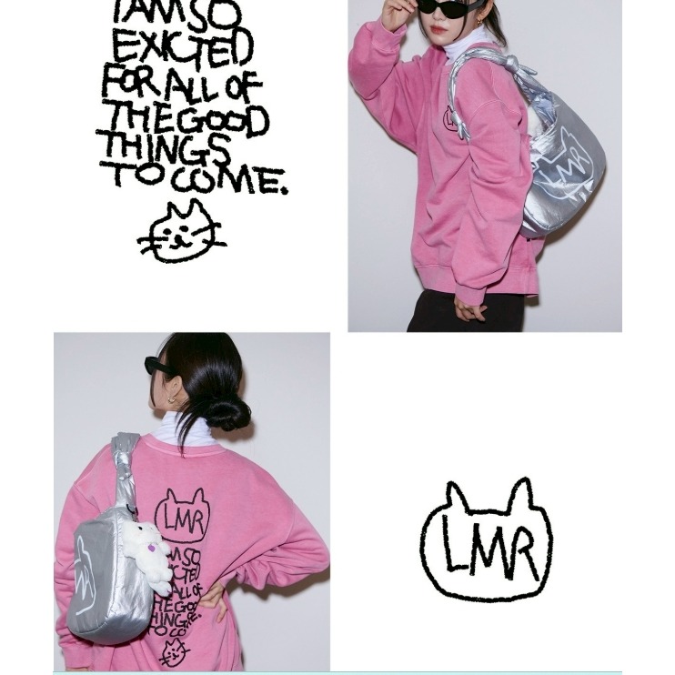 [韓國季末出清][預購 每周日中午 12:00收單] 2025 韓國 韓國潮牌LMR LMR 落肩上衣-細節圖4