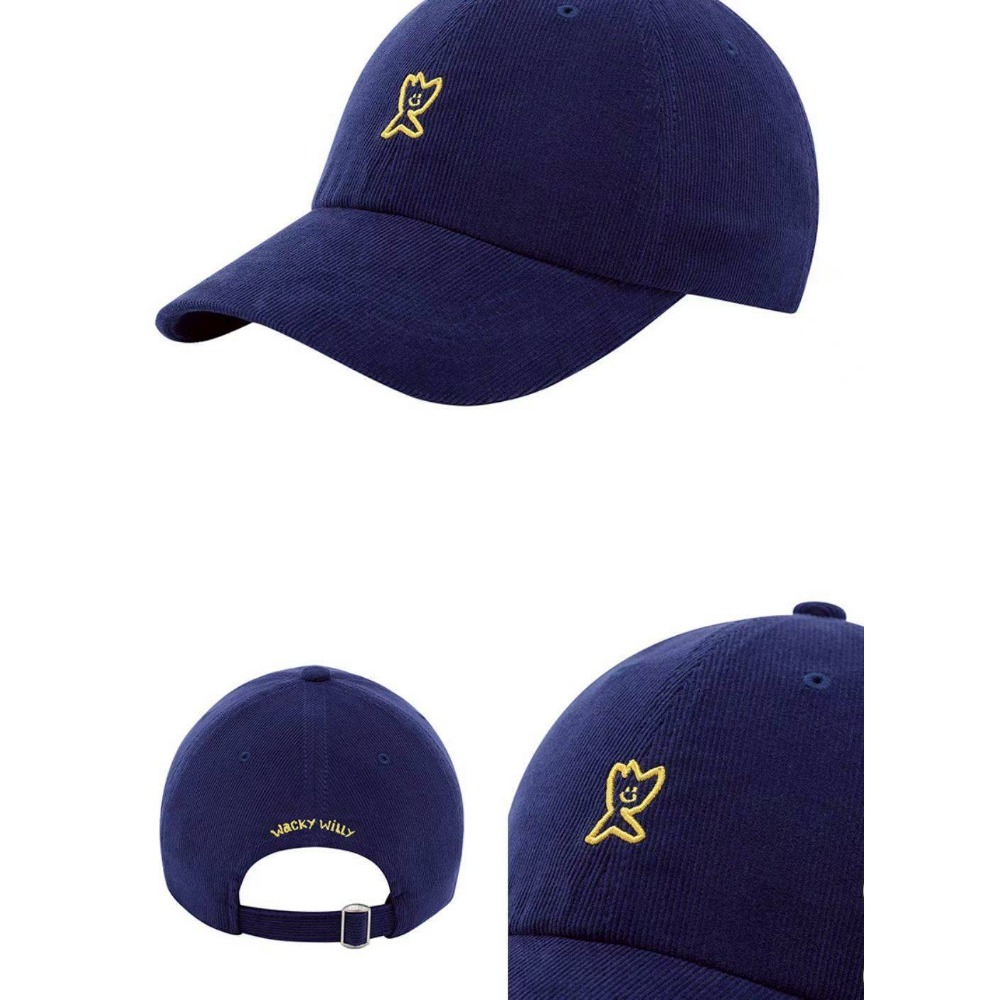 [預購 每周日中午 12:00收單] 2025 韓國  WACKY WILLY 火炬人 LOGO燈心絨棒球帽-規格圖7