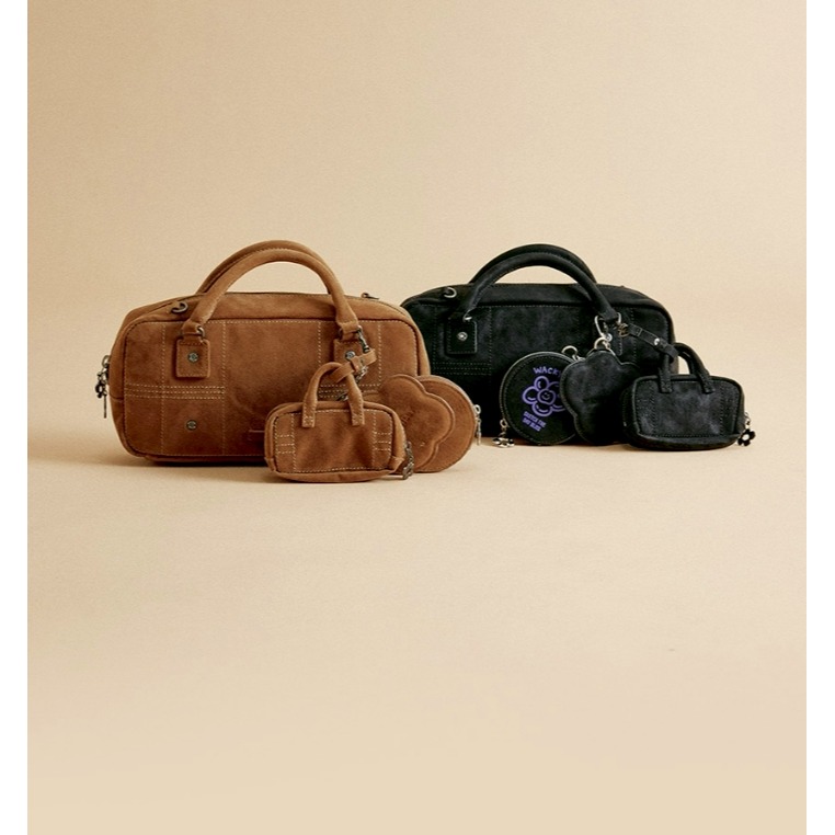 [預購 每周日中午 12:00收單] 2025 韓國  WACKY WILLY 火炬人  麂皮手提包-細節圖2