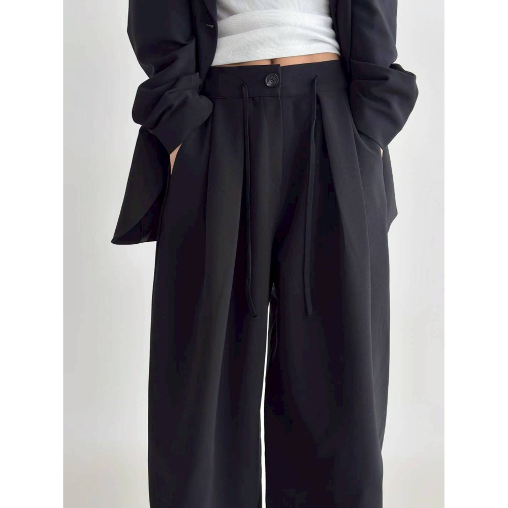 [預購 每周日中午 12:00收單] 2025 韓國 初秋女裝 寬鬆西裝褲-細節圖2