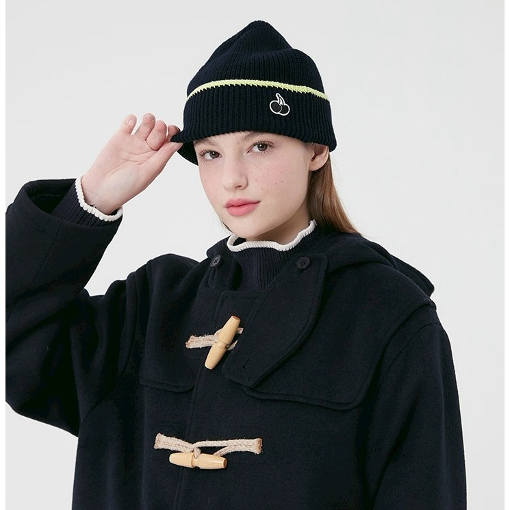 [韓國打折ing][預購 每周日中午12:00收單] 2025 韓國 KIRSH  櫻桃反摺針織帽-細節圖2