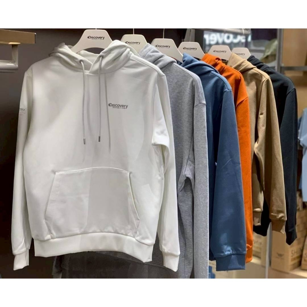 [預購 每周日中午 12:00收單] 2025 韓國  DISCOVERY 25秋冬新款   小標連帽上衣 中性款-細節圖3