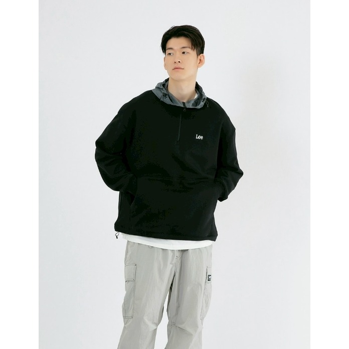 [韓國打折 ing][預購 每周日中午 12:00收單] 2025 韓國 LEE  中性版尼龍連帽上衣-細節圖3