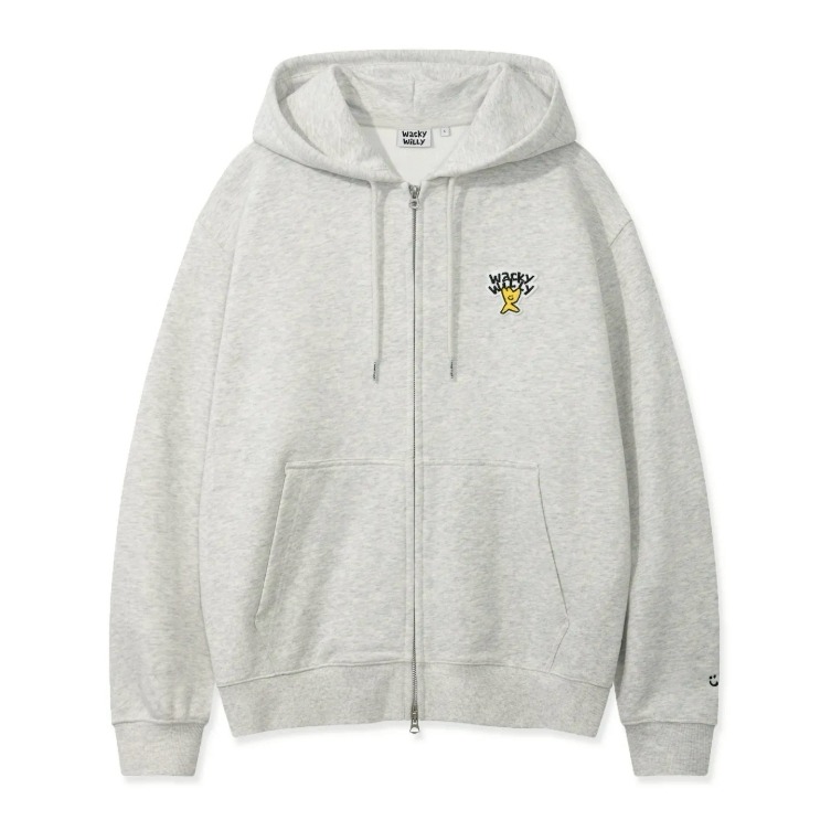 [韓國打折ing][預購 每周日中午 12:00收單] 2025 韓國 WACKY WILLY 火柴人雙拉鍊連帽外套-細節圖5