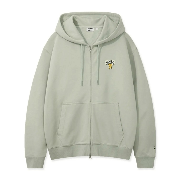 [韓國打折ing][預購 每周日中午 12:00收單] 2025 韓國 WACKY WILLY 火柴人雙拉鍊連帽外套-規格圖11