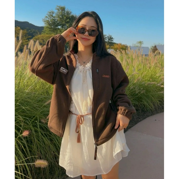 [韓國打折ing] [預購 每周日中午 12:00收單] 2025 韓國 JEEP 刷毛外套  (男女皆可)-細節圖3