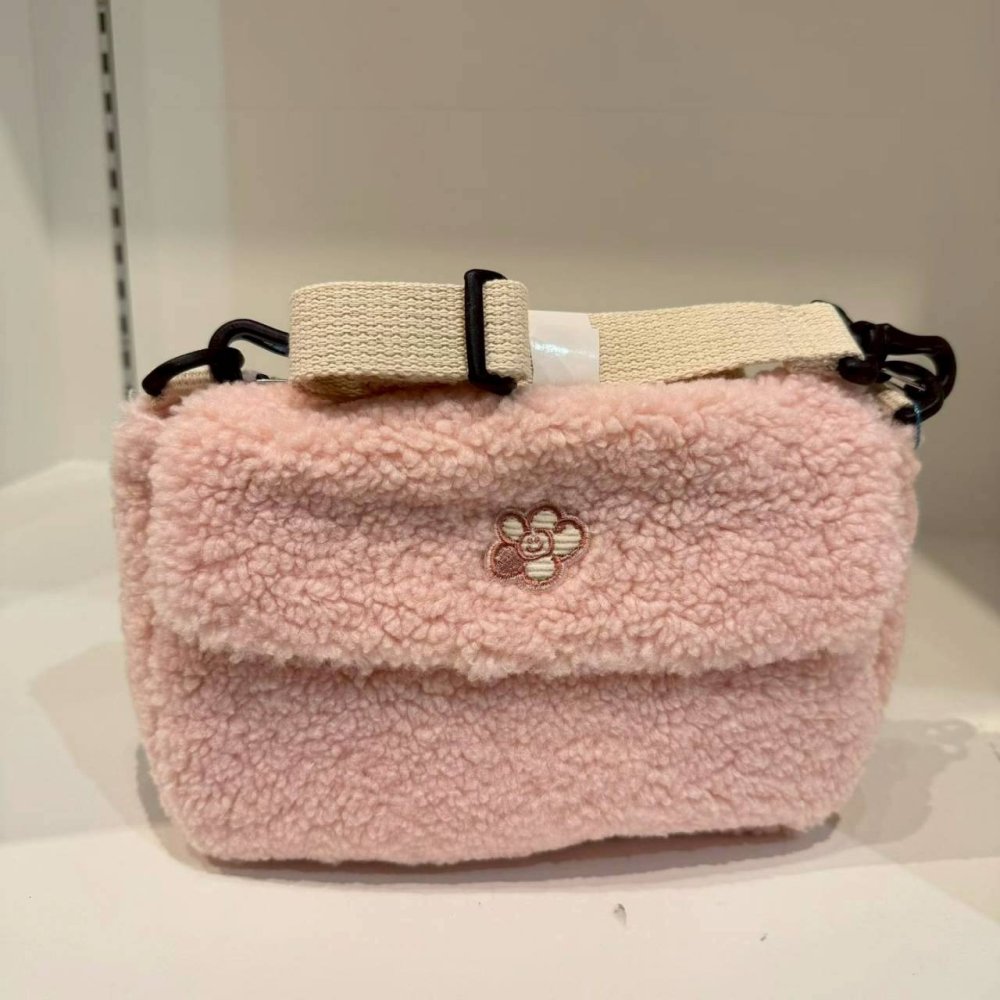 [預購 每周日中午 12:00收單] 2025 韓國 WACKY WILLY  泰迪熊毛肩背包-細節圖8