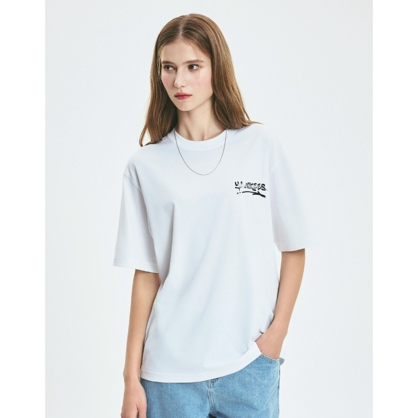 [韓國打折ing][預購 每周日中午 12:00收單] 2025 韓國 MLB 紐約洋基隊基本款街頭標誌修身短袖上衣-細節圖3