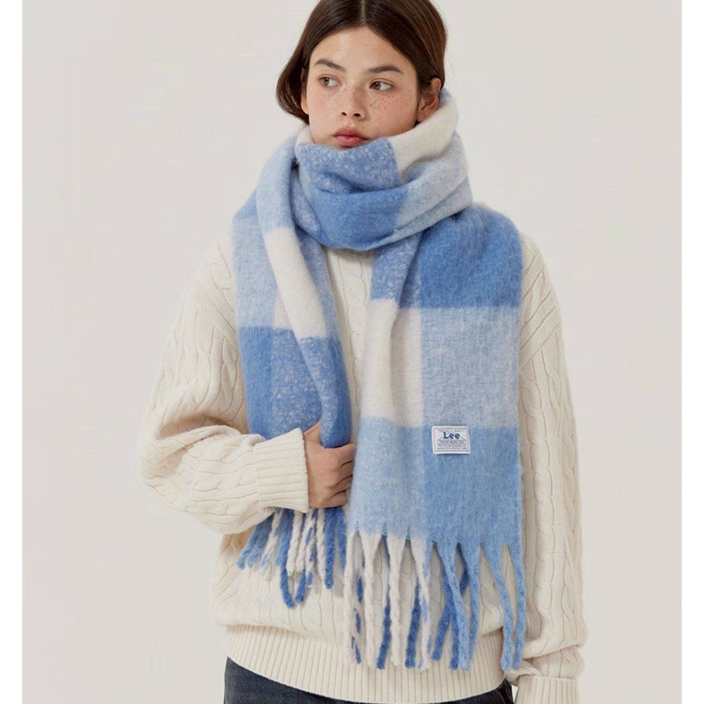 [預購 每周日中午 12:00收單] 2025 韓國 LEE 25秋冬新品     流蘇質感圍巾-規格圖7