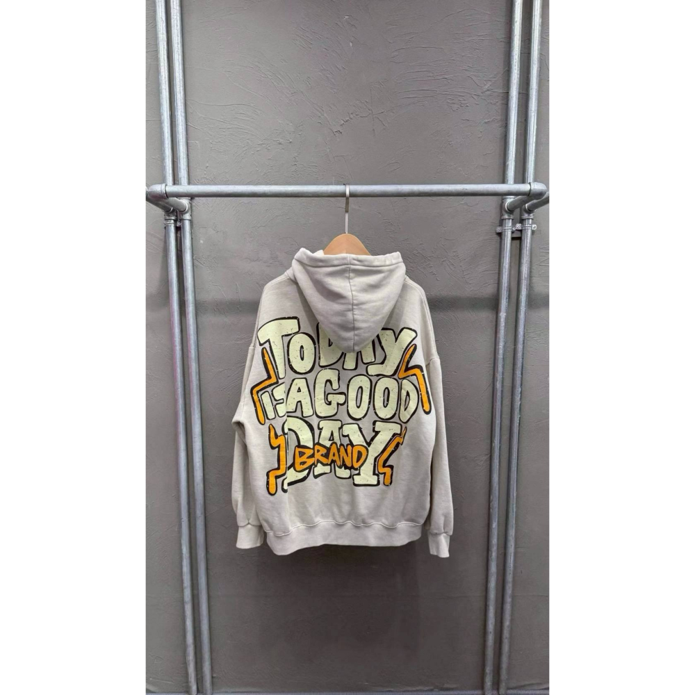 [預購 每周日中午 12:00收單] 2025  韓國 塗鴉POP字內刷毛連帽上衣 中性款-細節圖3