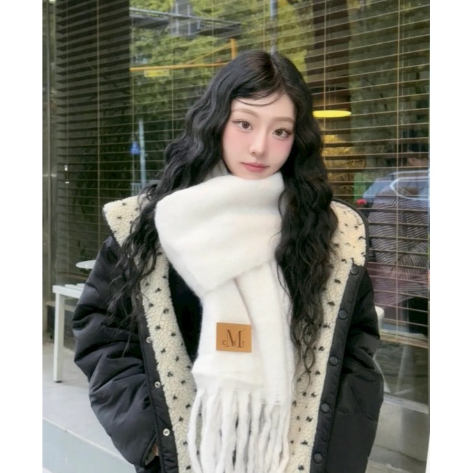 [預購 每周日中午 12:00收單] 2025 韓國 MUCENT 長款圍巾 共23款可選-細節圖2