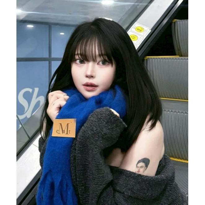 [預購 每周日中午 12:00收單] 2025 韓國 MUCENT 長款圍巾 共23款可選-細節圖3