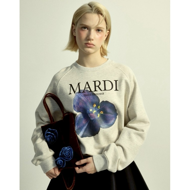 [閃購! 2025.11.29 中午12:00收單] 2025 韓國 MARDI 25節慶限量限時特價款 紫色百合花上衣-細節圖2