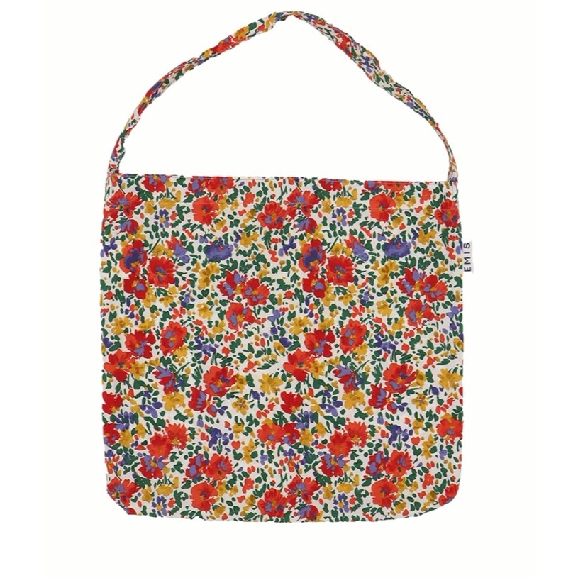 [韓國黑五折扣ing][預購 2025. 11.29 中午12:00收單] 2025 韓國 EMIS 碎花棉質肩背包-細節圖2