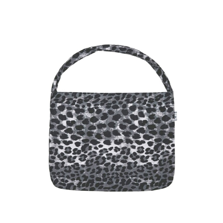 [韓國黑五折扣ing][預購 2025. 11.29 中午12:00收單] 2025 韓國 EMIS 豹紋棉質肩背包-規格圖4