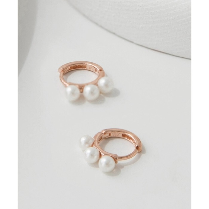 [預購 每周日中午 12:00收單] 2025 韓國時尚配件 海秀兒   文佳映配戴  925純銀珍珠耳環-細節圖2