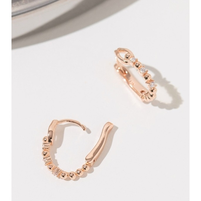 [預購 每周日中午 12:00收單] 2025 韓國時尚配件 海秀兒   文佳映配戴  925純銀水鑽耳環-規格圖5