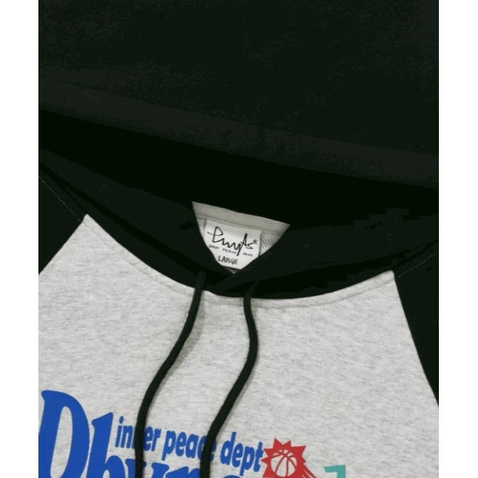 [韓國打折ing][預購 每周日中午 12:00收單] 2025 韓國 PHYPS 拚色LOGO連帽上衣 (中性)-細節圖4