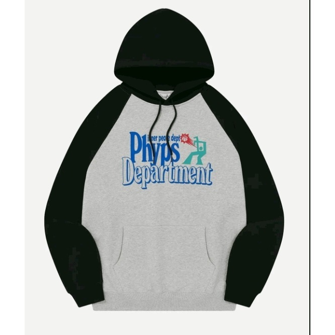[韓國打折ing][預購 每周日中午 12:00收單] 2025 韓國 PHYPS 拚色LOGO連帽上衣 (中性)-規格圖8