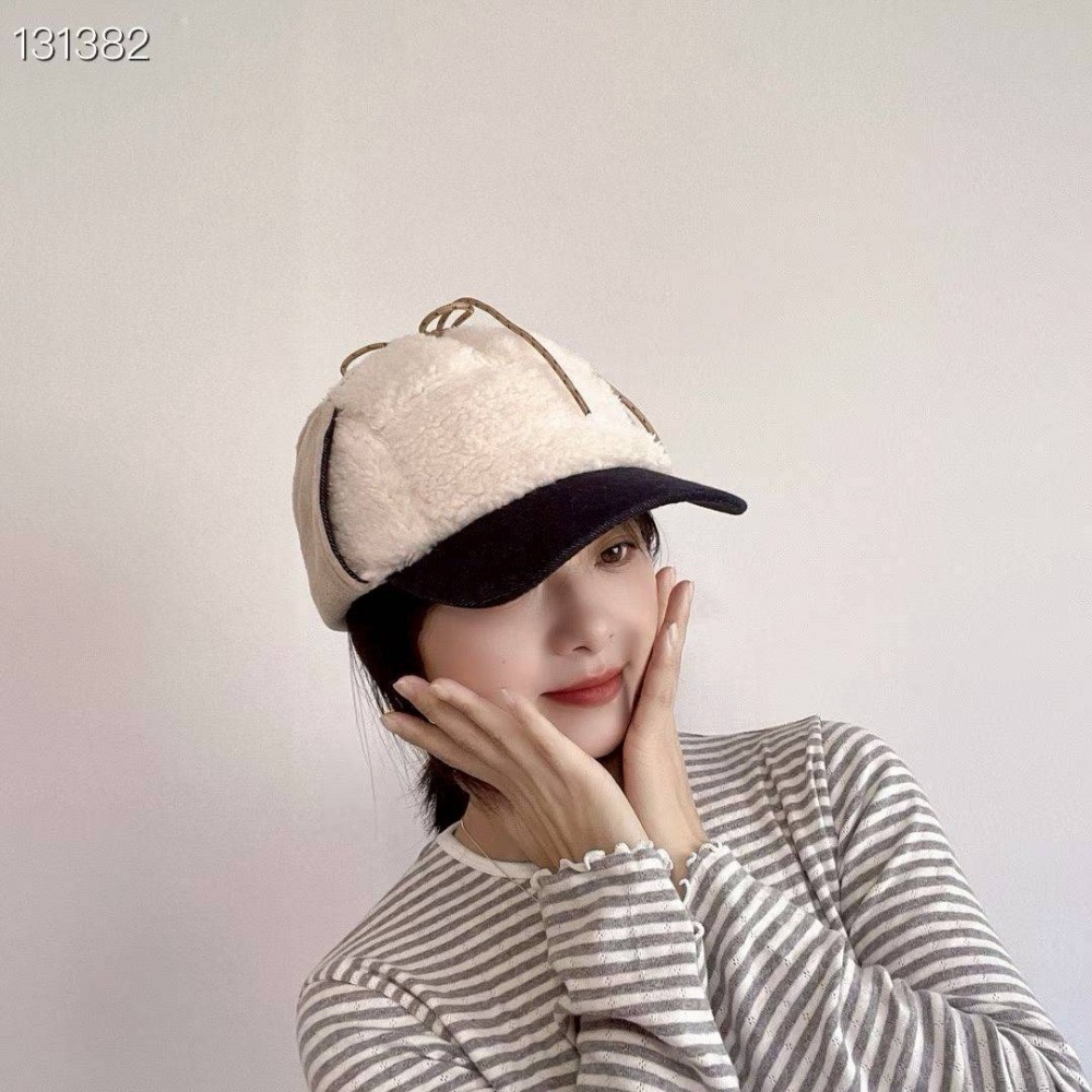 [預購 每周日中午 12:00收單] 2025 韓國 時尚配件  羔羊拼接護耳棒球帽-細節圖3